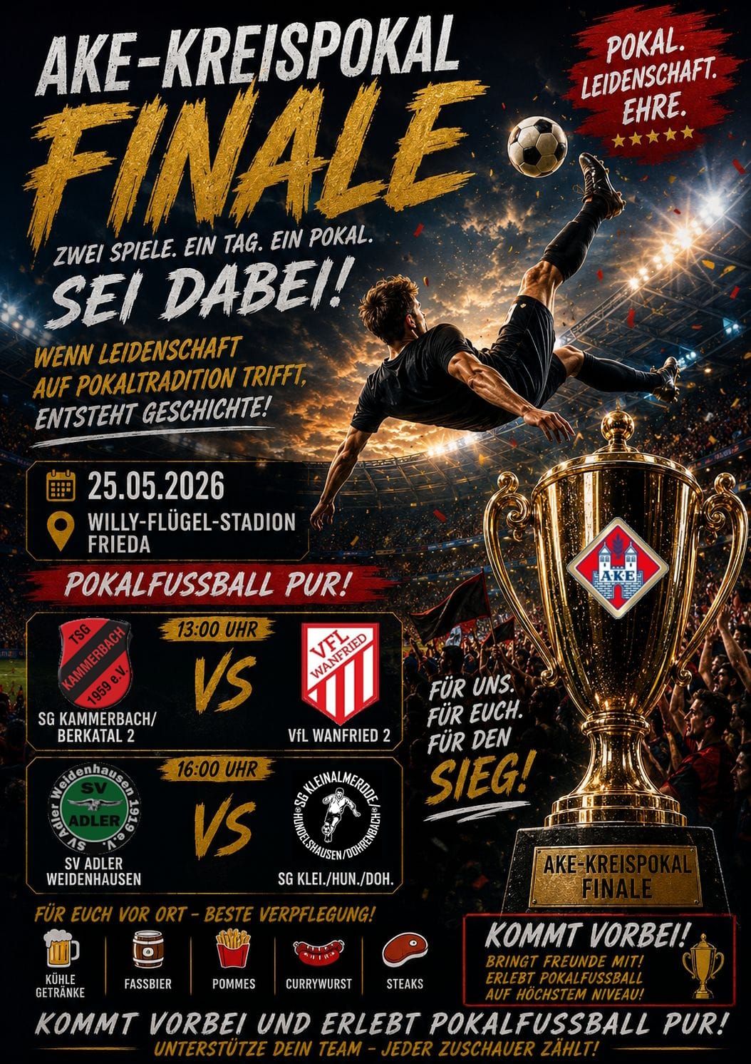 Ankündigung Pokalfinaltag Frieda