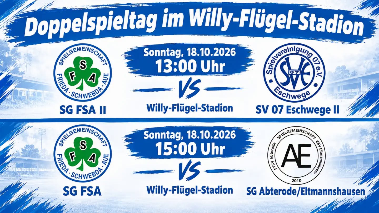 Doppelspieltag A E und SV 07 Eschwege